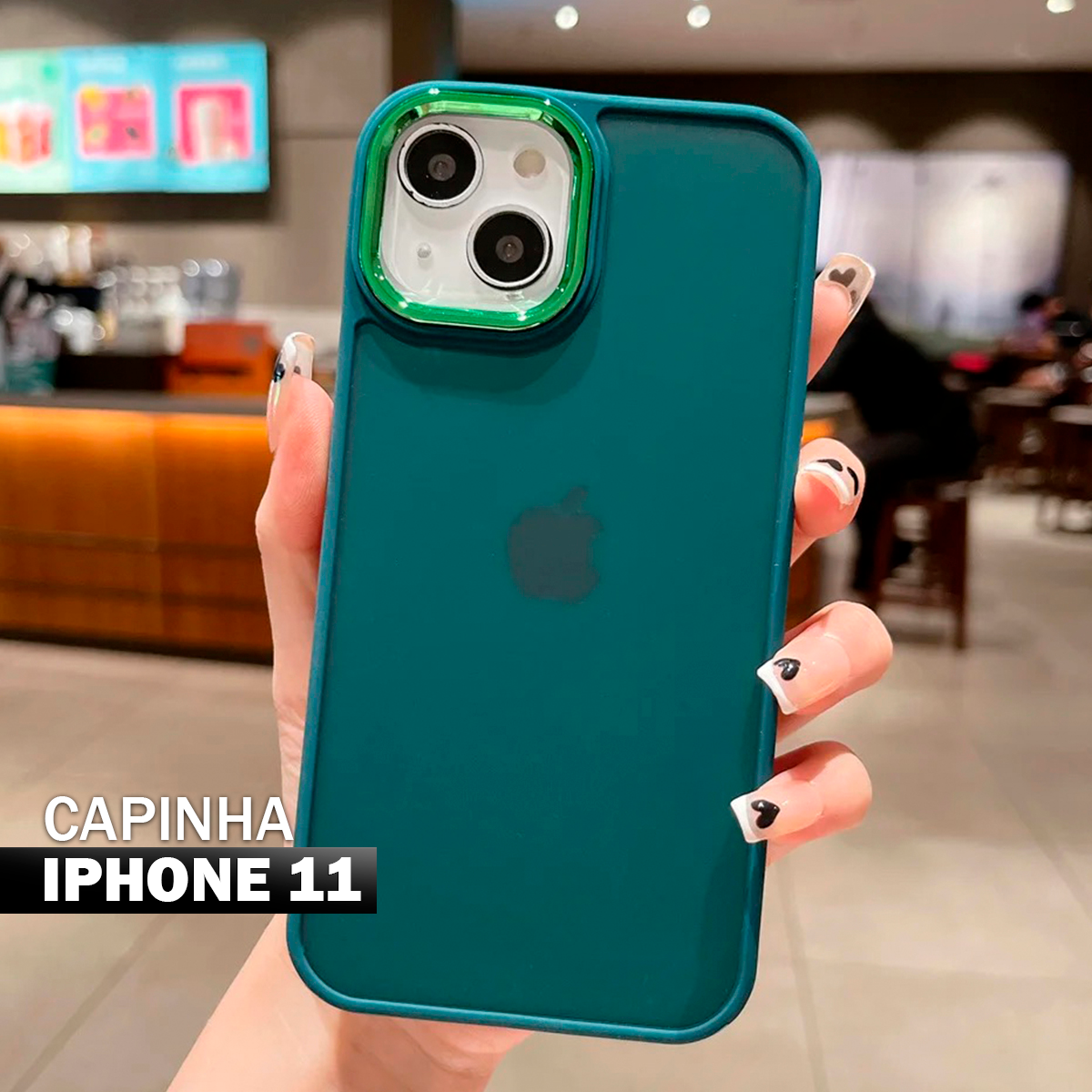 Capa Space Acrílica Fosca compatível com Iphone 11