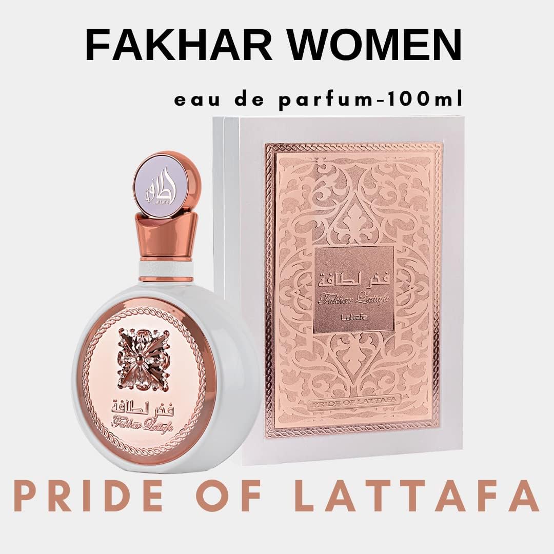 perfume Lattafa Fakhar spray feminino, 100 ml