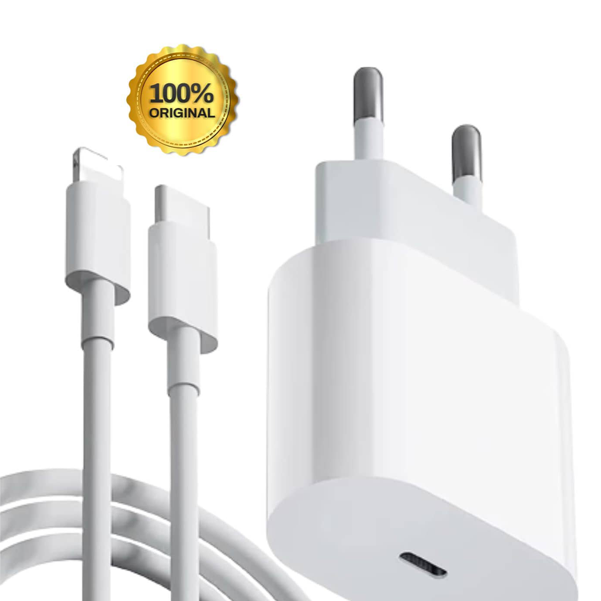 Fonte + Cabo Carregador de Iphone Usb-C 90 Dias de Garantia