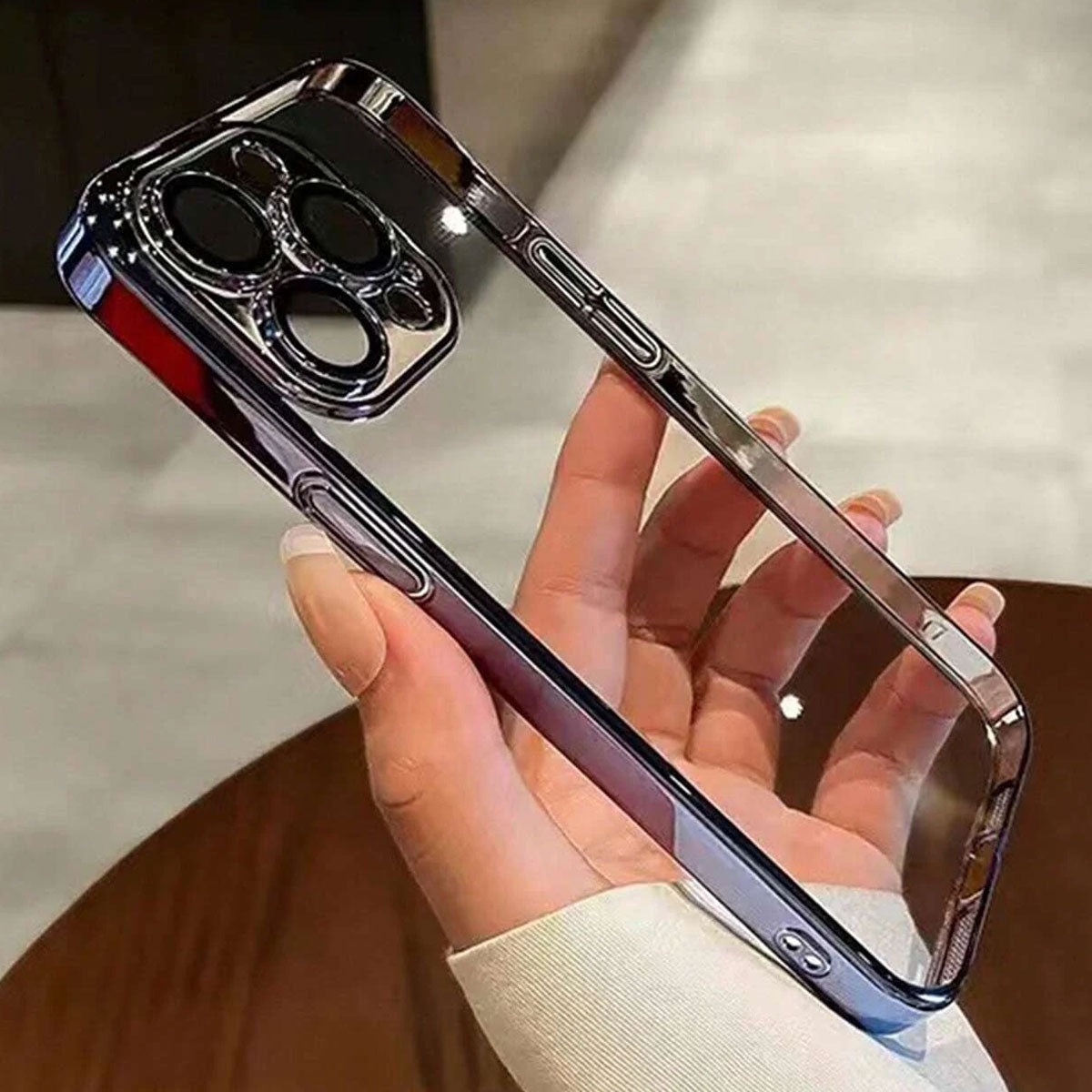 Capinha Com Borda Metálica Para Iphone 14PRO MAX