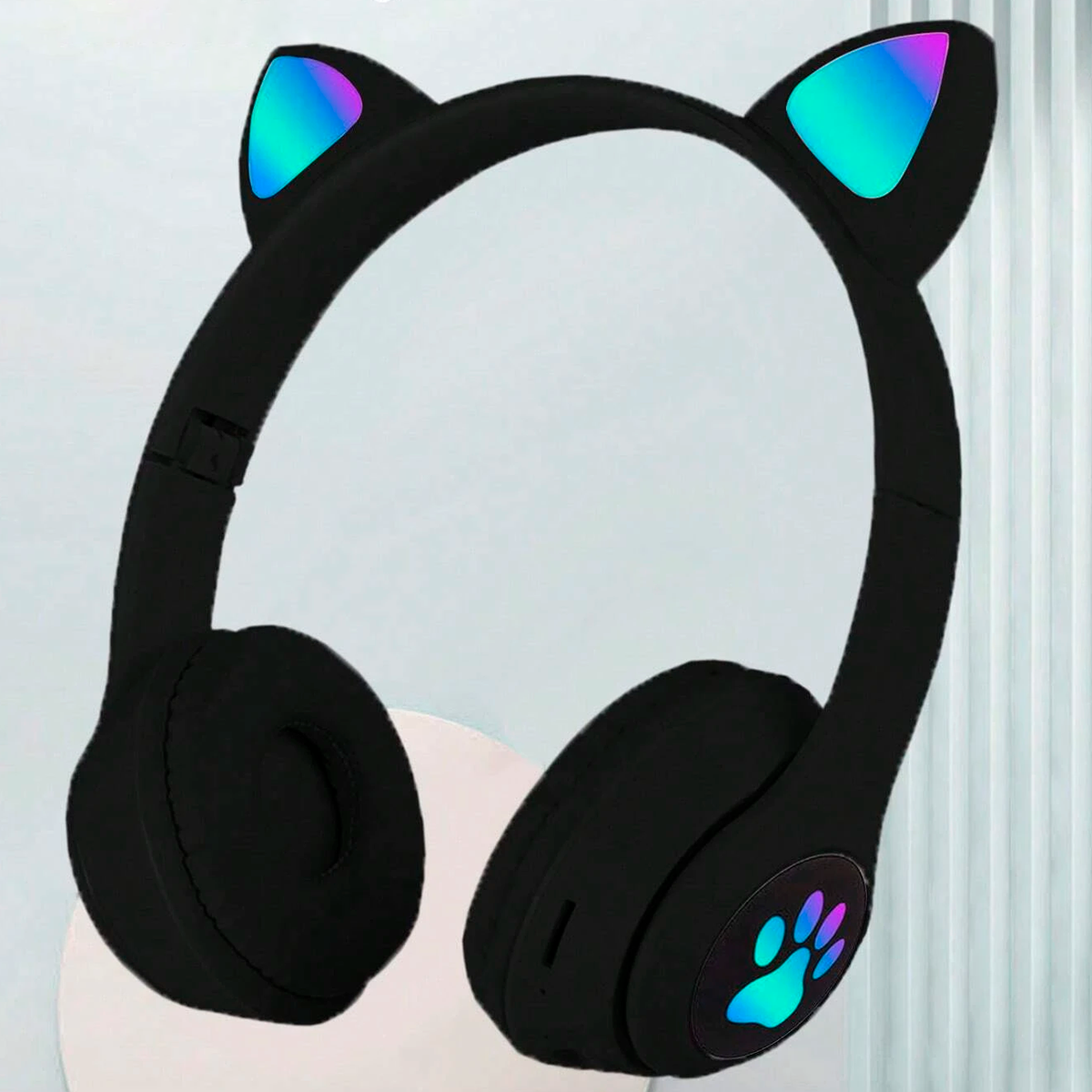 Fone Cat sem Fio Stereo de Led.