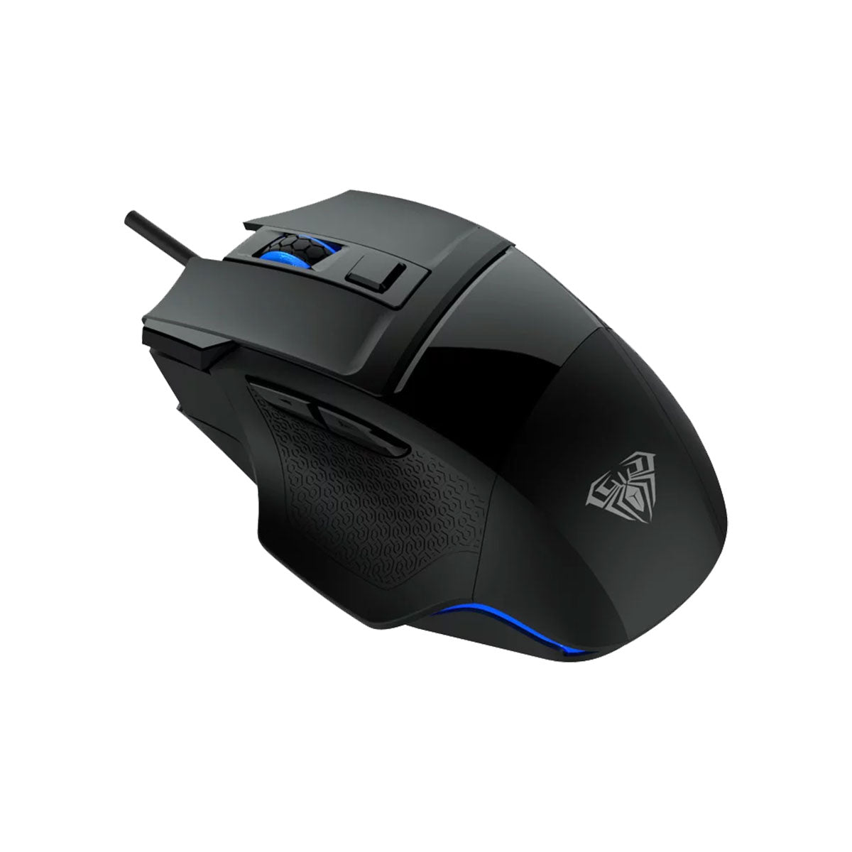 Mouse Gamer Aula S12 com fio - 3600DPI Preto