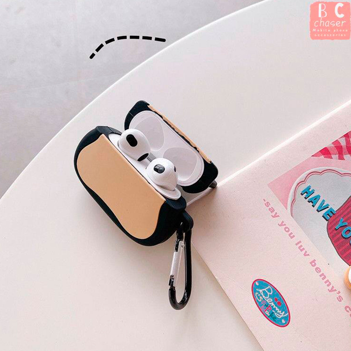 Capa 3D em forma de Cute Compatível com Airpods