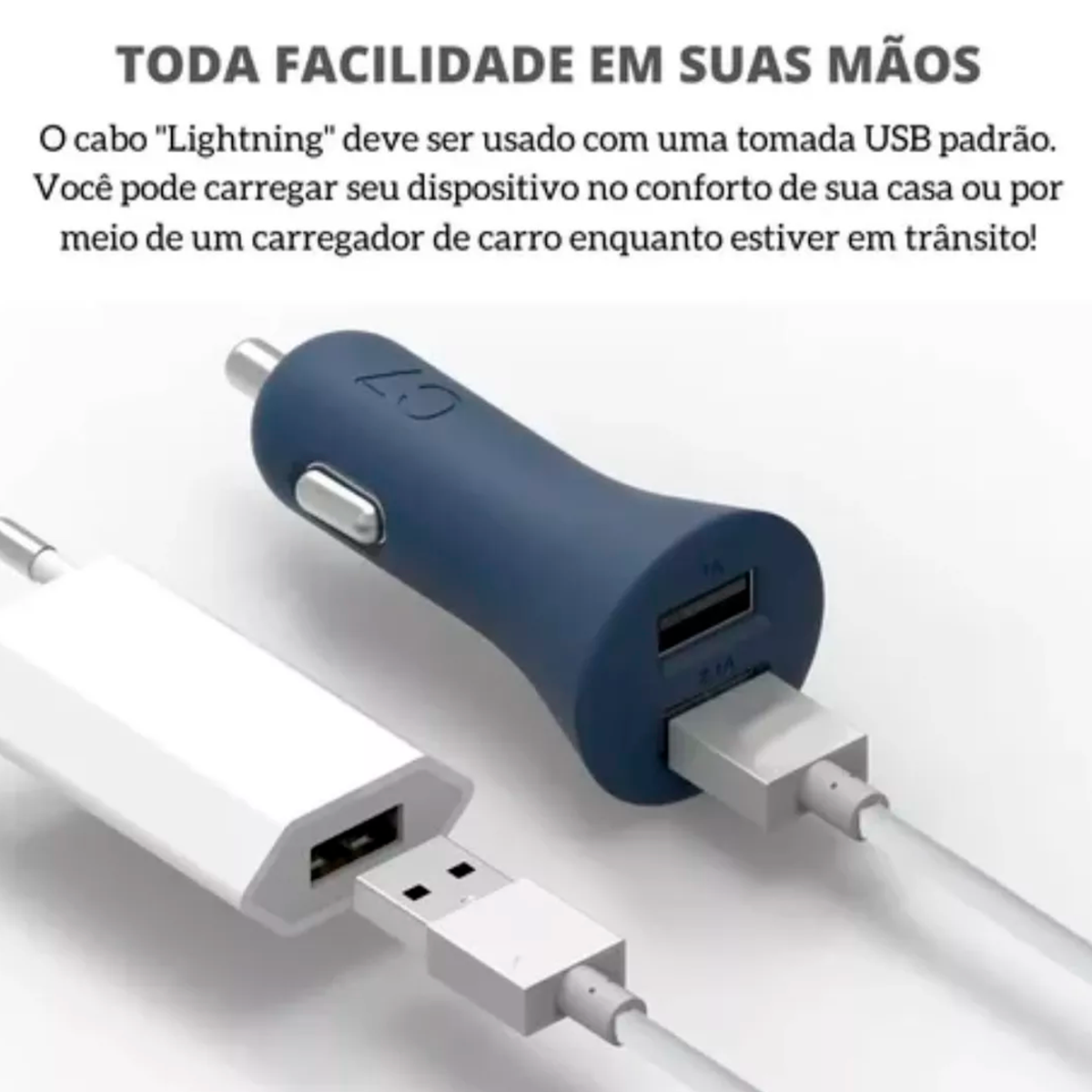 Cabo Carregador 1 linha tipo USB