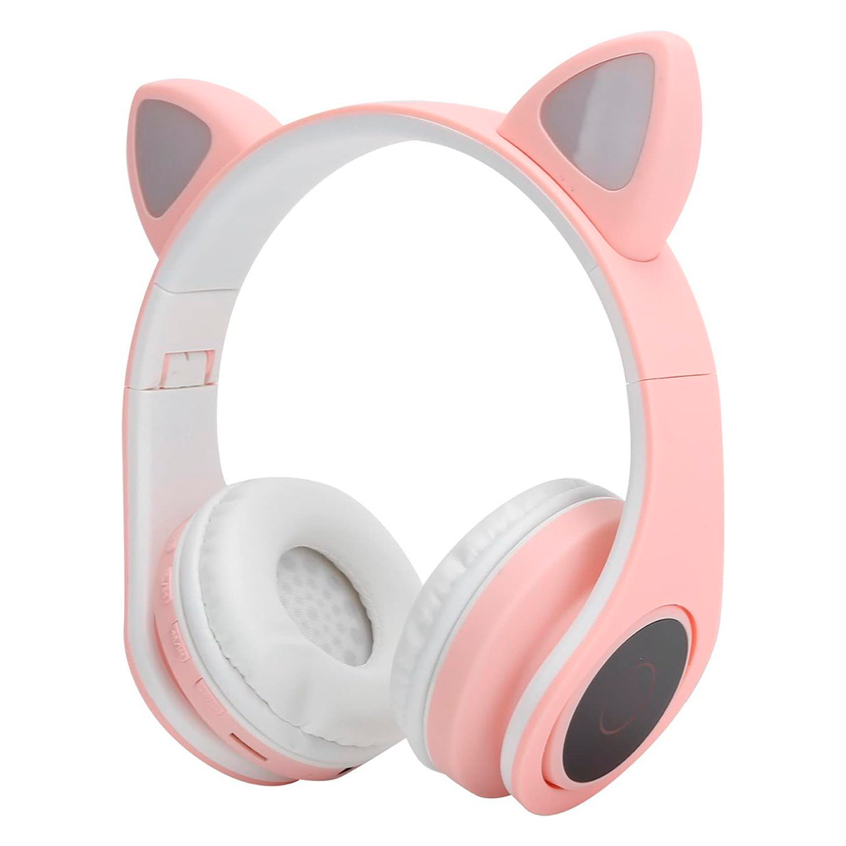 Fone de Ouvido Cat Rosa Ear com Led.